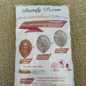 Rose Gold Ballon Collection